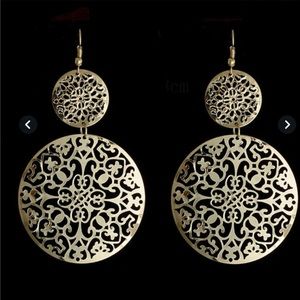 Light weight silver dangle earrings. New in package